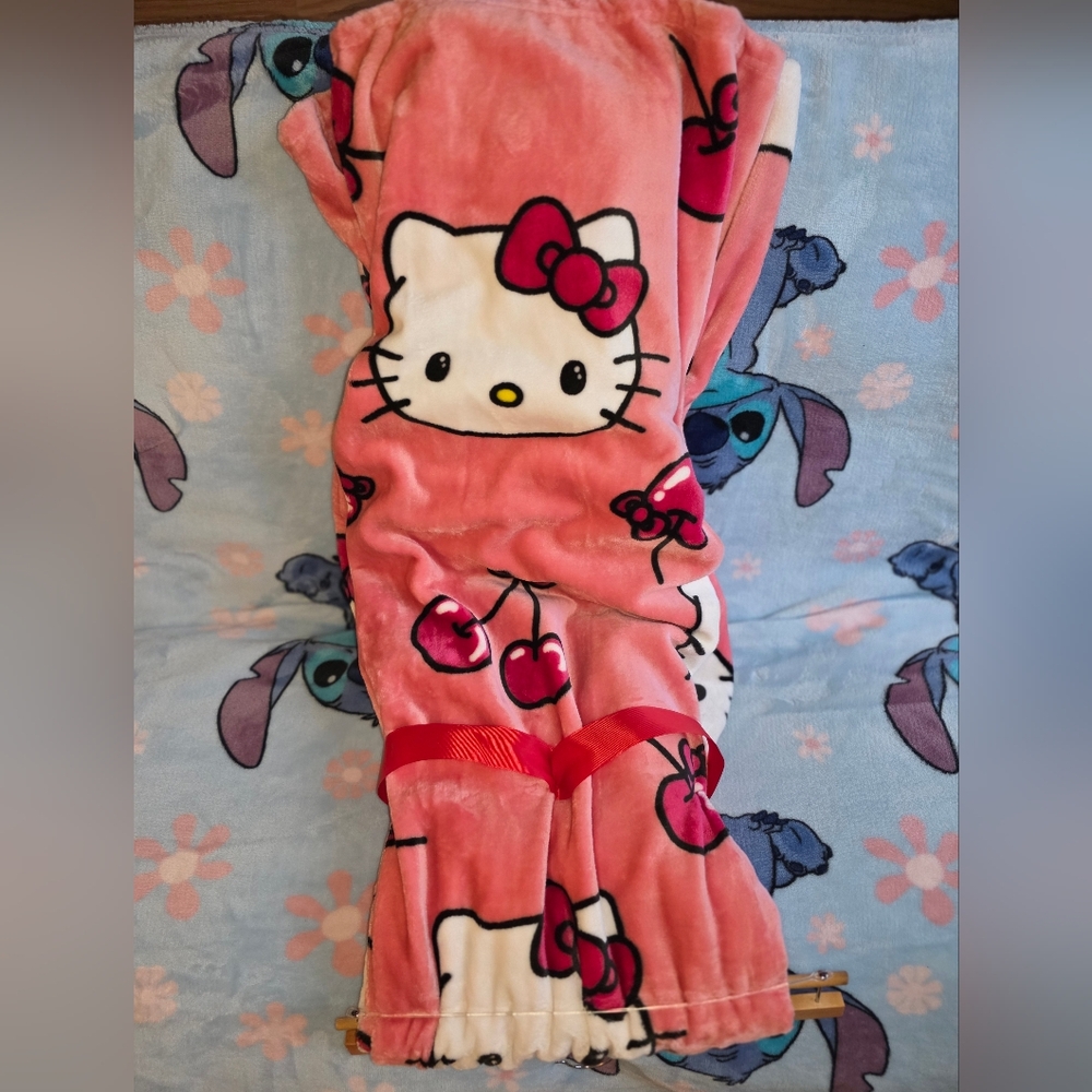 Hello Kitty Pink Cherry Blanket